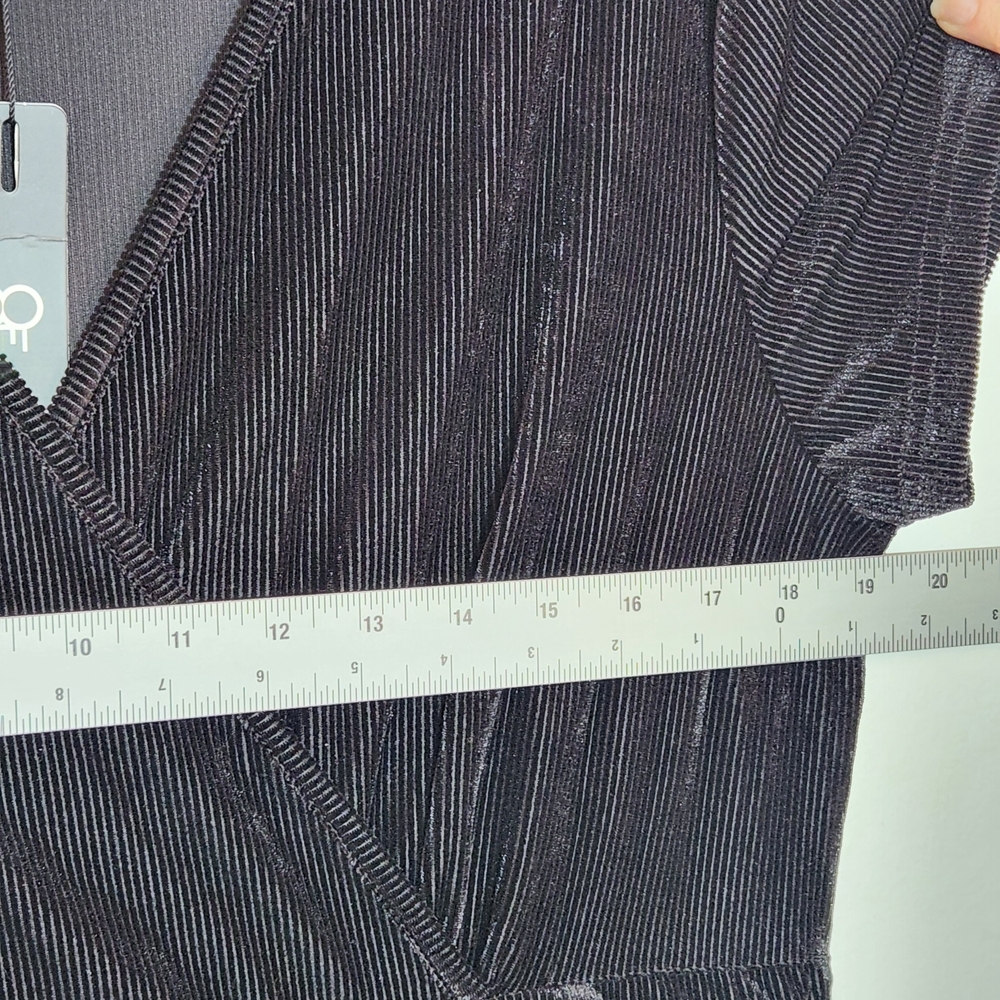 Ouges Black Wrap-Look Velvet Cocktail Dress Size … - image 8